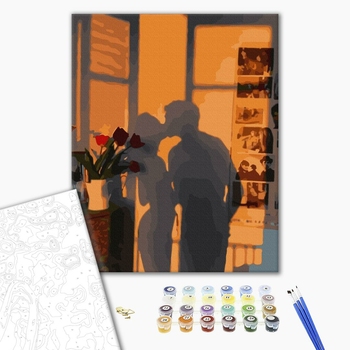 Картина по номерам Романтика - Захід вдома