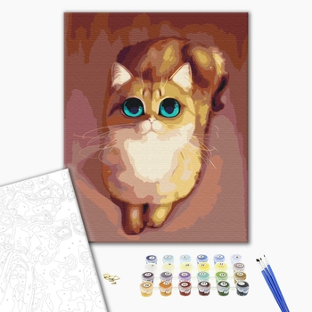 Картина по номерам Тварини, птахи та риби - В очікуванні рибки