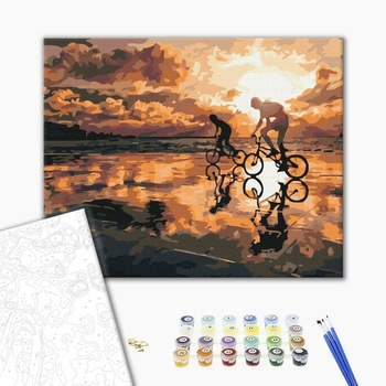 Картина по номерам Люди на картинах - Дорога з батьком