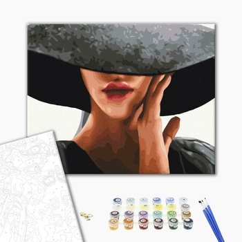 Картина по номерам Люди на картинах - Дама з секретом