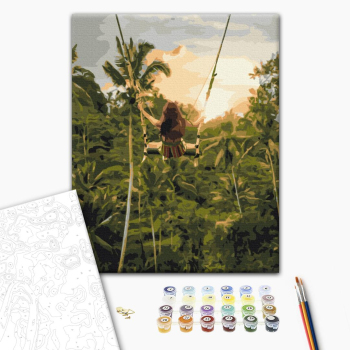 Картина по номерам Люди на картинах - Повітряні джунглі