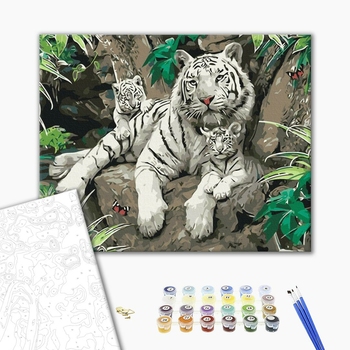 Картина по номерам Тварини, птахи та риби - Сім'я господарів