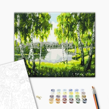 Картина по номерам Пейзажі - Березы с детства