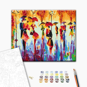 Картина по номерам Поп Арт - Осінні силуети