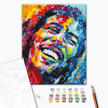 Картина по номерам Поп Арт - Радужный Марли