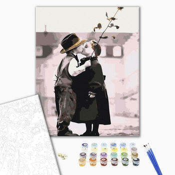 Картина по номерам Романтика - Перший поцілунок