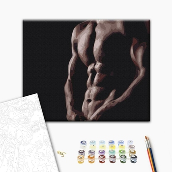 Картина по номерам Люди на картинах - Оголений чоловік