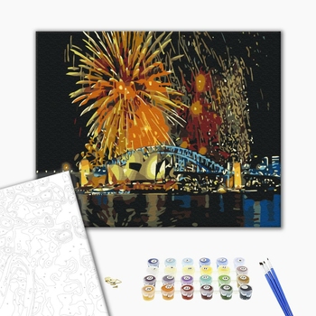 Картина по номерам Города - Сідней  святкує