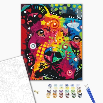 Картина по номерам Поп Арт - Веселковий друг