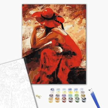 Картина по номерам Люди на картинах - Розкішна пані