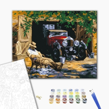 Картина по номерам Кораблі, автомобілі та літаки - Обідній сон водія