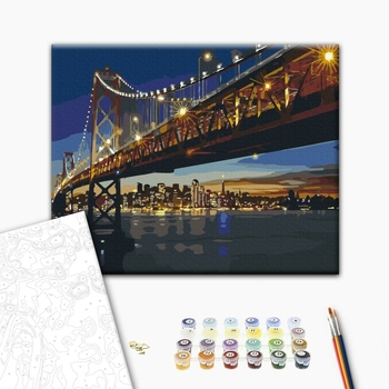 Картина по номерам Города - Нічний Сан-Франциско