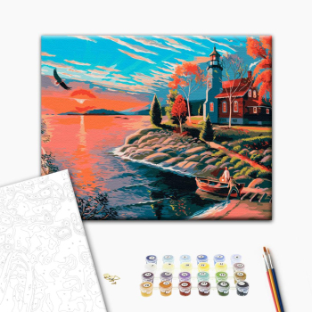 Картина по номерам Пейзажі - Мальовничий ранок