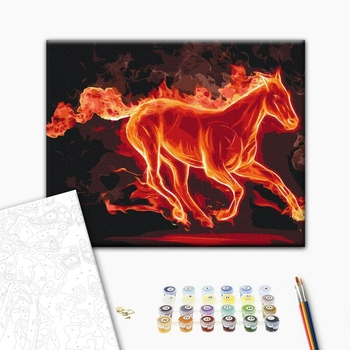Картина по номерам Тварини, птахи та риби - Вогняний скакун