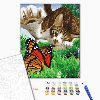 Картина по номерам Тварини, птахи та риби - Пухнастий мисливець