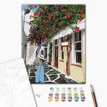 Картина по номерам Люди на картинах - Леді в Греції