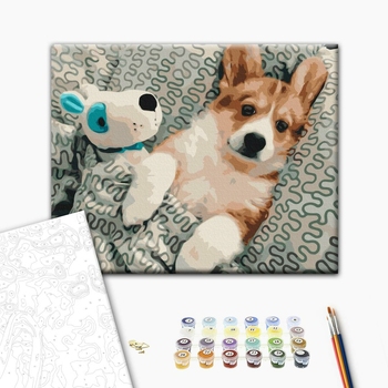 Картина по номерам Тварини, птахи та риби - В сон з улюбленцем