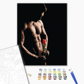 Картина по номерам Романтика - Троянда пристрасті