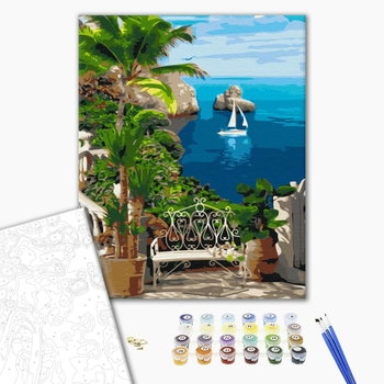 Картина по номерам Природа - Курорт під пальмами