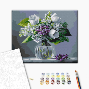 Картина по номерам Квіти - Весняні радощі