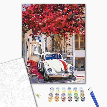 Авто на цветущей улицы