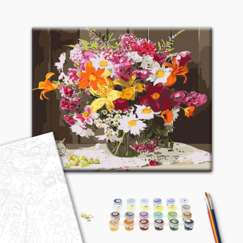 Картина по номерам Квіти - Час квітів