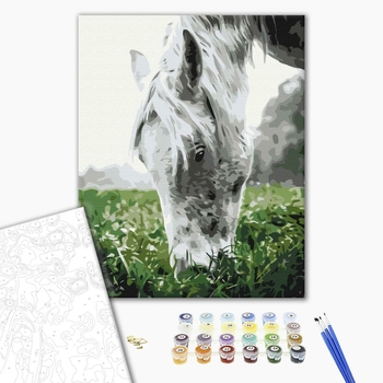 Картина по номерам Тварини, птахи та риби - Cіра конячка