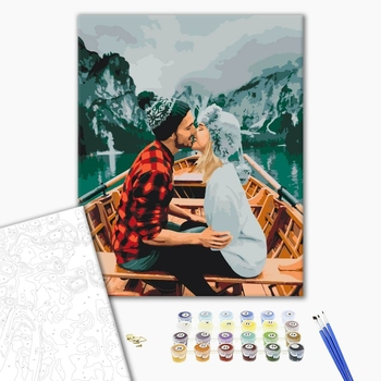 Картина по номерам Романтика - Кохання на озері Брайес