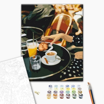 Картина по номерам Натюрморти - Французький сніданок