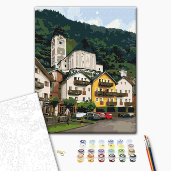 Картина по номерам Города - Гірське містечко