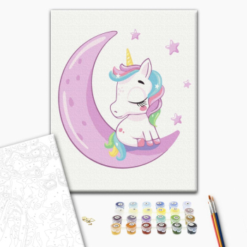 Единорог на луне