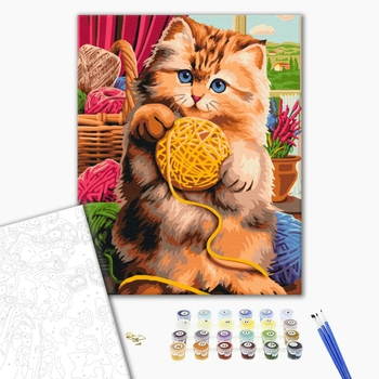 Котятко с клубочком