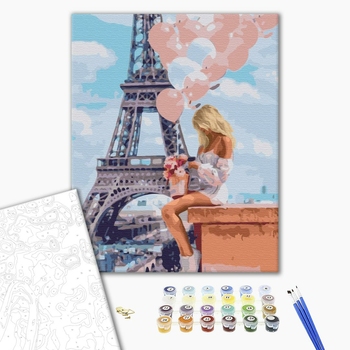 Картина по номерам Люди на картинах - Щасливиця в Парижі