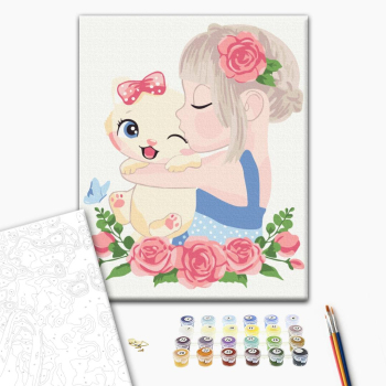 Котенок в объятиях