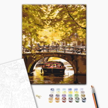 Картина по номерам Города - Прогулянка човнем по каналах