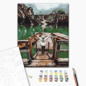 Путешественница на озере Брайес