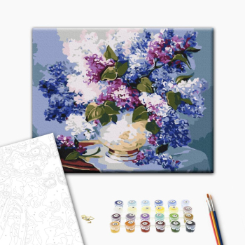 Картина по номерам Квіти - Бузкові барви