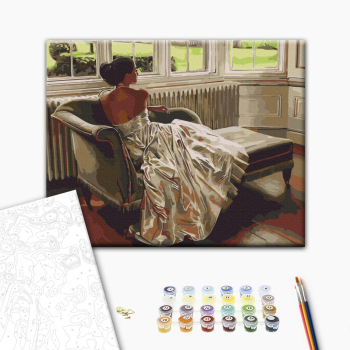 Картина по номерам Люди на картинах - Тепла дама