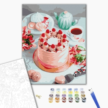 Картина по номерам Натюрморти - Рожевий десерт