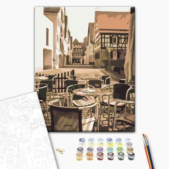 Картина по номерам Города - Кавова вуличка