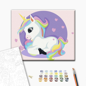 Единорог в сердечках