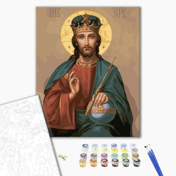 Картина по номерам Діти та ангели - Ісус Христос