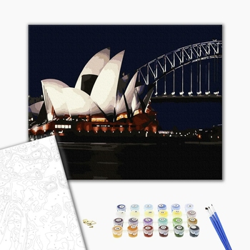 Картина по номерам Города - Сіднейський оперний театр