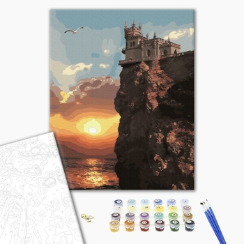 Картина по номерам Українські міста та ландшафти - Ластівчине гніздо на заході