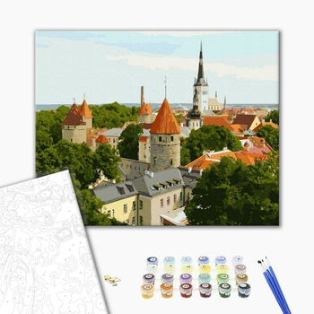 Картина по номерам Города - Дахи старого Талліна