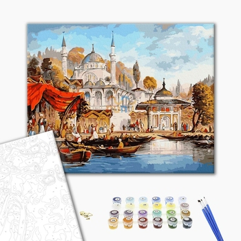 Картина по номерам Города - Торговий Стамбул