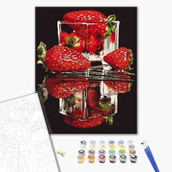 Картина по номерам Натюрморти - Стигла полуниця