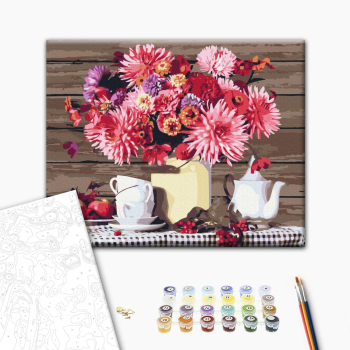 Картина по номерам Квіти - Заміський натюрморт