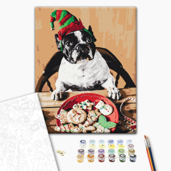 Мопс помощник Санты