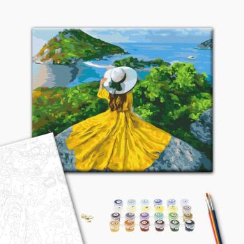 Картина по номерам Люди на картинах - Дівчина-сонце